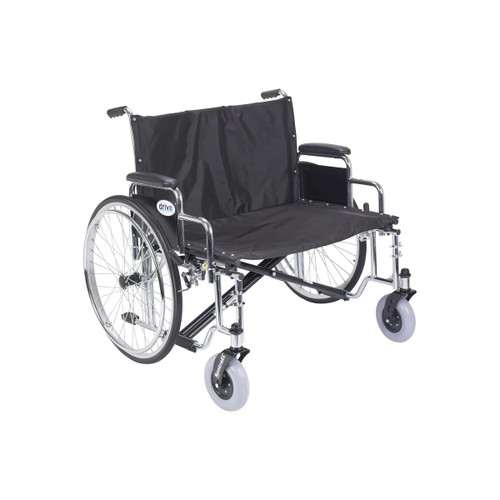 Drive Devilbiss Healthcare - Sentra - Std30Ecdfa-Sf - Medical Ec Heavy Duty Extra Wide Wheelchair, Detachable Full Arms, Swing Away Footrests, Seat