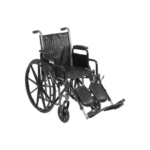 Drive Devilbiss Healthcare - Silver Sport - Ssp18Rbdda - Medical - Reclining Wheelchair With Elevating Leg Rests, Detachable Desk Arms, Seat