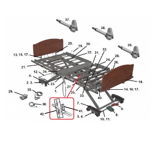 Drive Devilbiss Healthcare - Sp01-P903-14Ae - Medical Casterbrakeassbly,Footend, P903