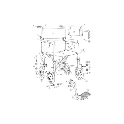 Drive Devilbiss Healthcare - Stds00200L - Medical Brake Assm./Tr,Left,.