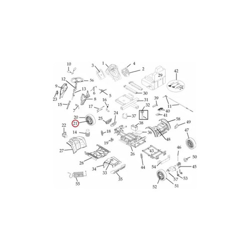 Drive Devilbiss Healthcare - Stds2A5301 - Medical Hub Cap, Rear Wheel,Sentraxw