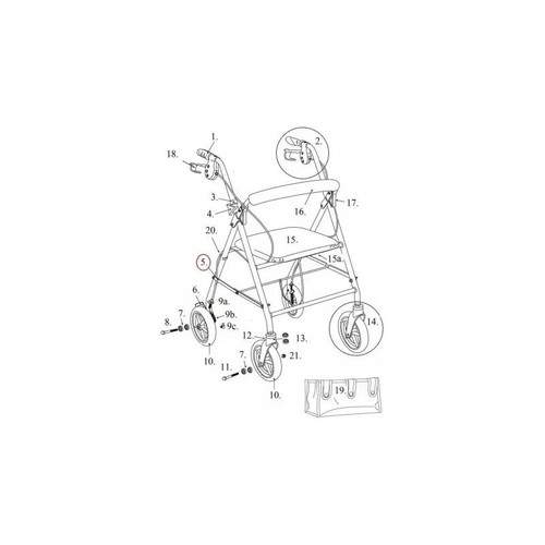 Drive Devilbiss Healthcare - Stds2M1011 - Medical Folding Hinge, Rtlfw 2M Ser