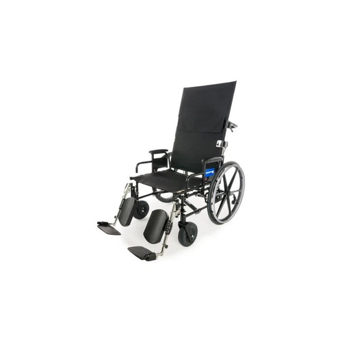 Graham Field - Regency Xl 2000 Heavy Duty - 67221830R - Bariatric Reclining Wheelchair Dual Axle Desk Length Arm Elevating Legrest Black Upholstery 22 Inch Seat Width Adult 700 Lbs Weight Capacity
