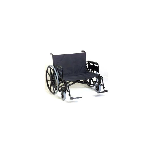 Graham Field - Regency Xl 2000 Heavy Duty - 67282050 - Bariatric Wheelchair Dual Axle Full Length Arm Swing - Away Elevating Legrest Black Upholstery 28 Inch Seat Width Adult 700 Lbs Weight Capacity
