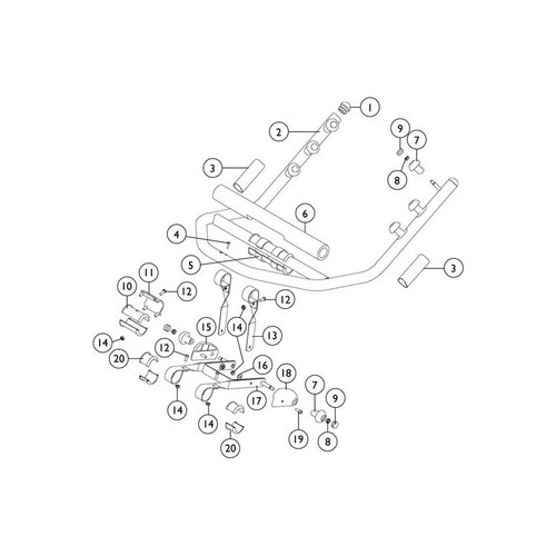 Invacare - 1071834 - Patient Lift Horn Bracket