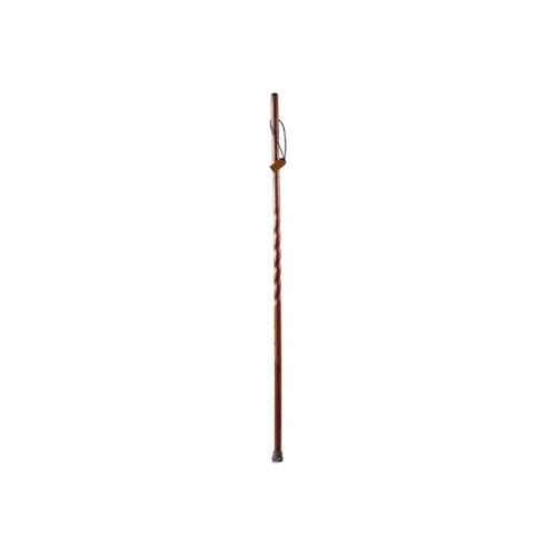 Mabis - Brazos Twisted Trekker - 602-3000-1368 - Walking Stick Wood 55 Inch Height Red Oak