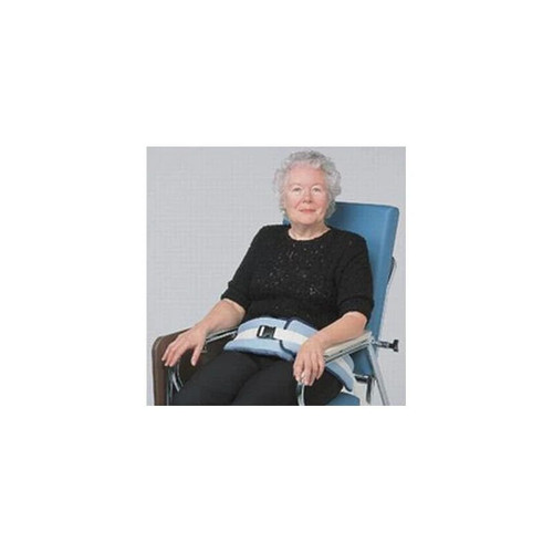 Tidi Products - Posey - 4126Q - Padded Belt 13 Inch Length White / Blue