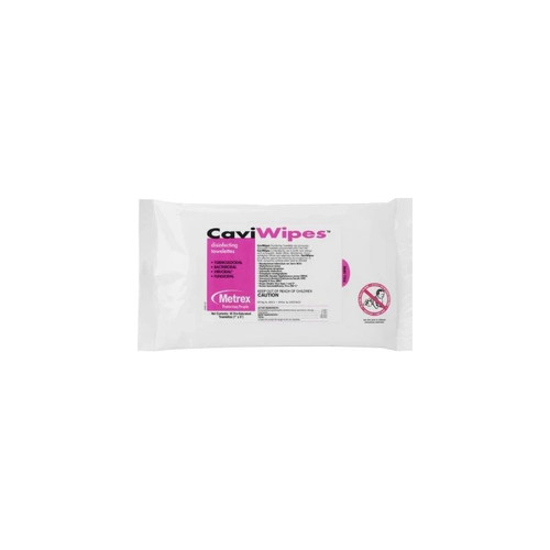 Metrex Research - Caviwipes - 13-1224 - Surface Disinfectant Premoistened Alcohol Based Manual Pull Wipe 45 Count Soft Pack Scent Nonsterile - Package/1