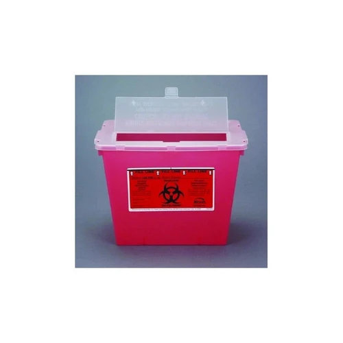 Bemis Healthcare - Sentinel - 102 030 - Sharps Container Translucent Red Base 8 - 5/8 H X 11 - L 7 - 3/4 W Inch Horizontal Entry 2 Gallon - Each