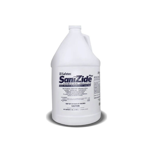 Safetec Of America - Sanizide Plus - 34815 - Surface Disinfectant Cleaner Quaternary Based Manual Pour Liquid 1 Gal Jug Ammonia Scent Nonsterile - Each