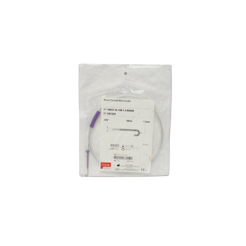 Cook Medical - Safe-T-J - G01264 - Rosen Curved Wire Guide .035" 180cm 1.5mm - Each