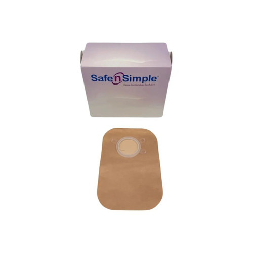 Safe N Simple - Sns7400134-Nf - Sns7400134Nf - 8 Closed 2 - Piece Pouch, Beige, 50 Mm, Flange, With Belt Tabs - Replaces Rrsns7400134 - Case/240