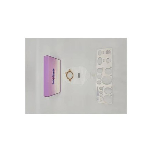 Safe N Simple - Sns7503214 - 9" Urostomy 2 - Piece Pouch, Transparent, 57Mm, 1/4" Flange, With Cap, And Belt Tabs - Case/80