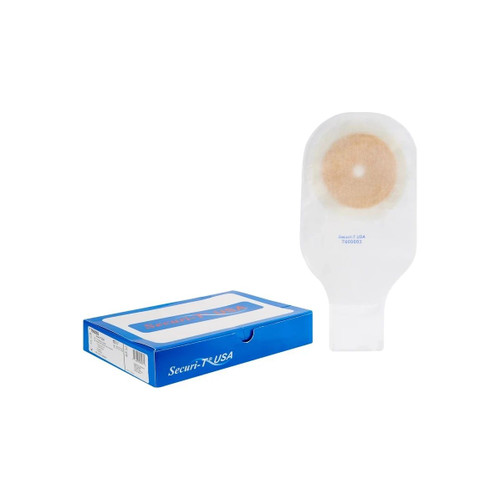 Safe N Simple - Sns7600002 - 12" Drainable One Piece Pouch, Standard Wear, Cut - To - Fit, Transparent, With Tape Collar, And Curved Tail Closure - Case/80