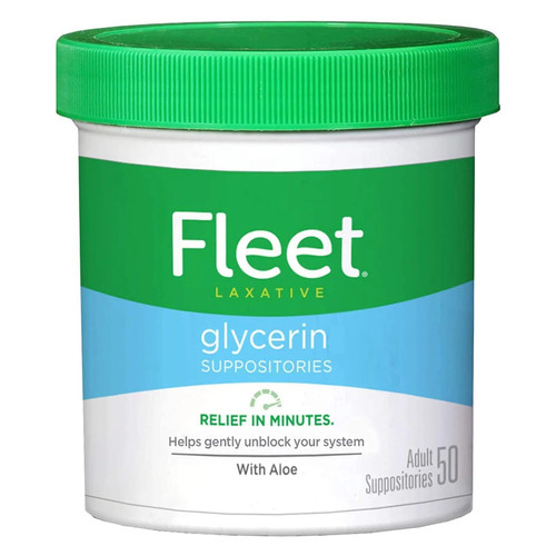 Mckesson - Fleet - 00132007950 - Glycerin Sup Adlt - Bottle/50