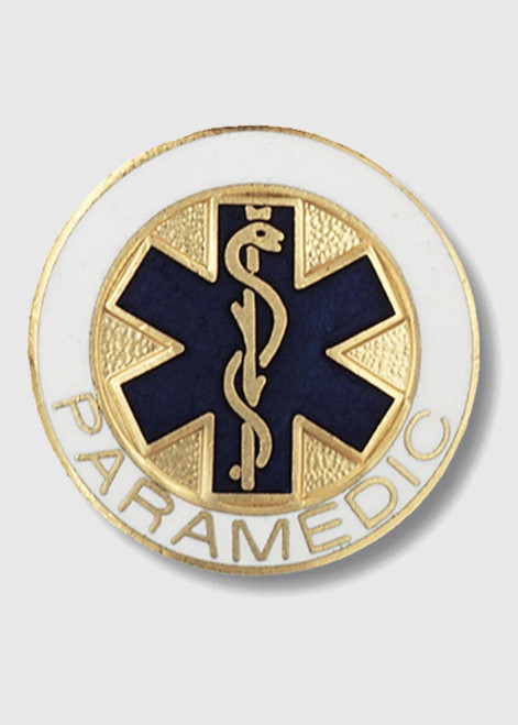 Prestige Medical - 1084 - Cloisonn&Eacute; Emblem Pins - Paramedic (Star Of Life) - Each
