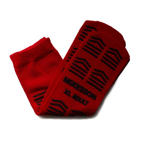 Mckesson - 16xl3811d - Slipper Terry Dbl Imprinted Red Adlt Xlg - Case/48