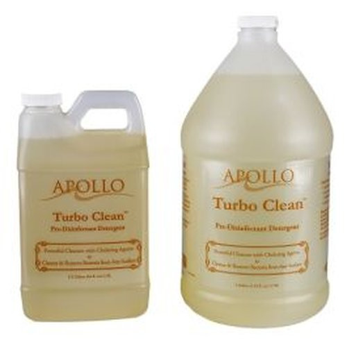 Apollo - Turbo Clean - 185-001 - Whirlpool Disinfectant Cleaner Chelating Manual Pour Liquid 0.5 Gal Jug Pine Scent Nonsterile - Case/4