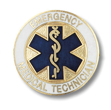 Prestige Medical - 2087 - Cloisonn&Eacute; Emblem Pins - Emergency Technician (Star Of Life) - Each