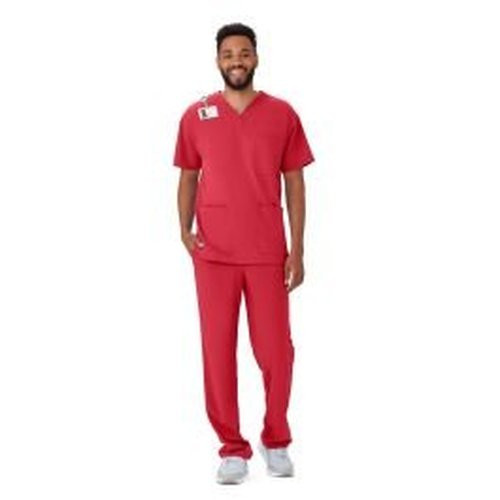 Medline - 4615redxxs - Top,Scrub,Madison,Unisex,3 Pckt,Red,Xxs - Each