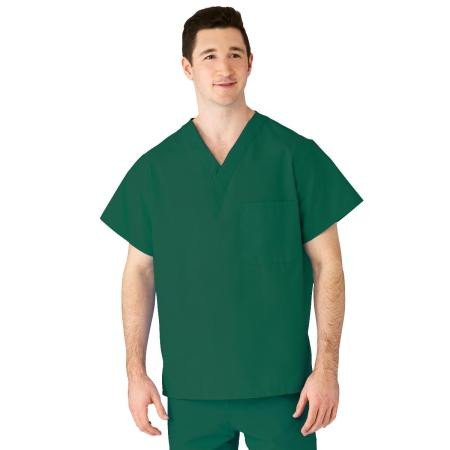 Medline - 610njtm-Ca - Top,Scrub,Rev,A-Stat,Emerald,Ang-Cc,Md - Each
