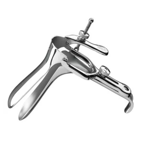 Cooper Surgical - Euro-Med - 64-112 - Vaginal Speculum Pederson Nonsterile Grade German Stainless Steel Medium Double Blade Duckbill With Self Retaining Screw Reusable Without Light Source Capability - Each