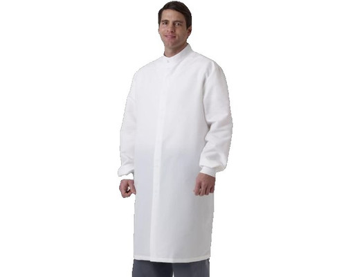 Medline - 6623bqwnpl - Coat,Lab,Unisex,White,Barrier,No Pkt,Lg - Each