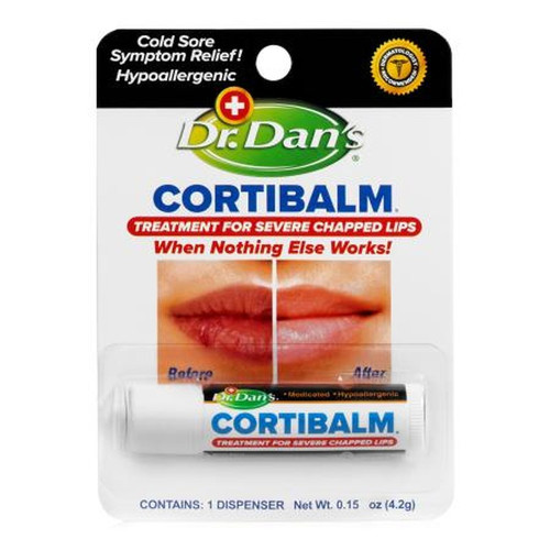 Dr. Dan'S - 67516010701 - Cortibalm Lip Balm Dr Dans 0 14Oz - Each
