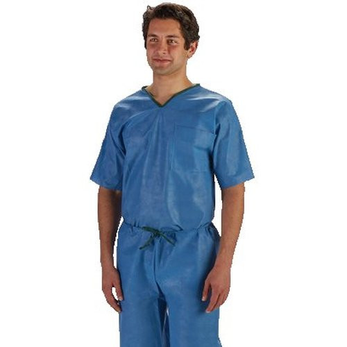 Graham Medical - 84467 - Scrub Pants, 3X - Large, Elastic Waist, Nonwoven, Blue - Case/30
