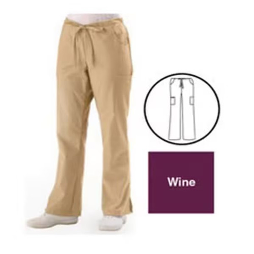 Medline - 8865jwnlt - Pant,Scrub,Cargo,Modern-Fit,Wine,L-Tall - Each