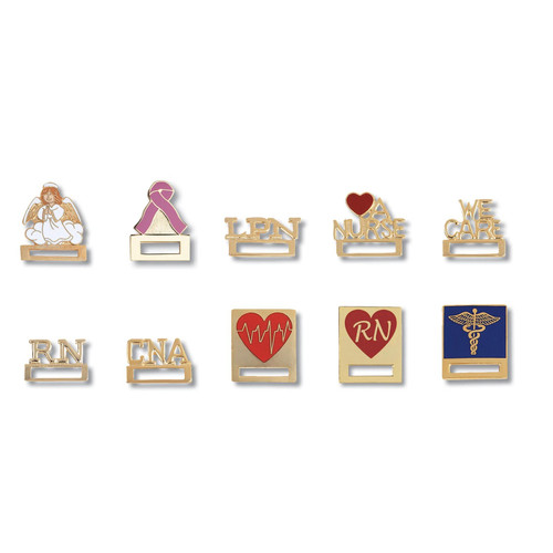 Prestige Medical - 9382 - Cloisonn&Eacute; Tacs - Badge Registered Nurse Heart - Each