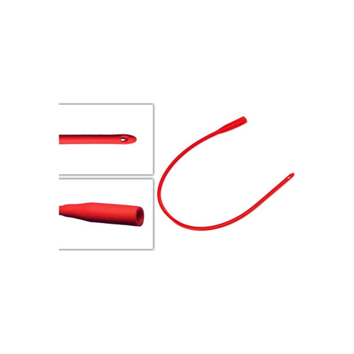 Bard Rochester - 277712 - Urethral Catheter Robinson / Nelaton Tip Red Rubber 12 Fr 16 Inch - Each