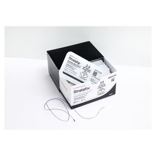 Johnson & - Stratafix Symmetric Pds Plus - Sxpp1A440 - Systems - Absorbable Antibacterial Suture With Needle Polydioxanone Irgacare Mp Ct - 1 1/2 Circle Taper Point Size 0 Monofilament - Box/1