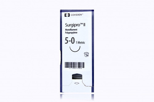 Cardinal Health - Surgipro Ii - Vp870X-2 - Nonabsorbable Suture With Needle Polypropylene Cv - 23 1/2 Circle Taper Point Size 5 - 0 Monofilament - Package/36