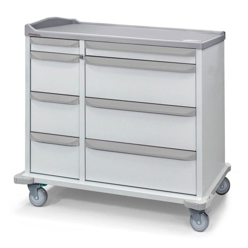 Capsa Healthcare - Vintage Encore Series - M6Pc-C-Pm-D103-U103 - Medication Cart 43 - 1/2 X 21.7 Inch White Ash - Each