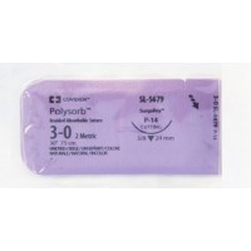 Medtronic - Sl5680 - Suture, Polysorb 2 - 0 Ud P - 14 30" - Case/36