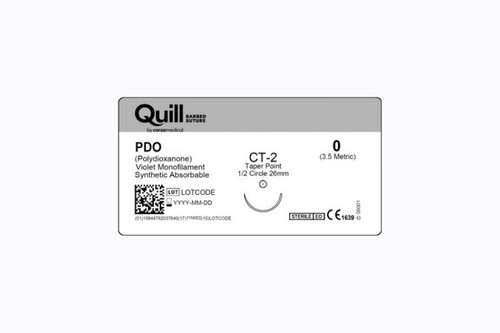 Surgical Specialties - Vlp-4147 - Suture, Quill Barbed Pdo 0 Vio23Cm Ct - 2 1/2" Cir 26Cm - Box/12