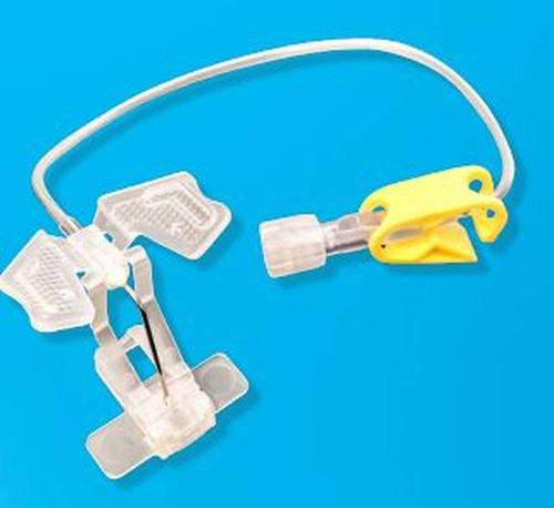 Kawasumi - K-Shield Advantage - Pa01N00 - Huber Infusion Set 20 Gauge 3/4 Inch 11 Tubing Needleless Injection Port - Case/100