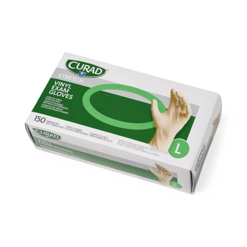 Medline - Cur9226h - Glove,Exam,Pf,Lf,Stretch Vinyl,L - Each