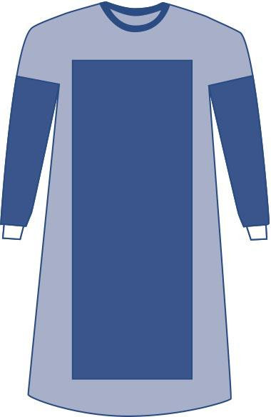 Medline - Dynjp2204S - Gown,Sirus,Polyrnf,Xln/Lg - Case/20