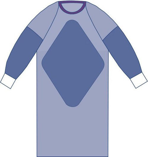 Medline - Dynjp2806 - Gown,Aurora,Fabrnf,Raglan,2Xl,St - Case/28