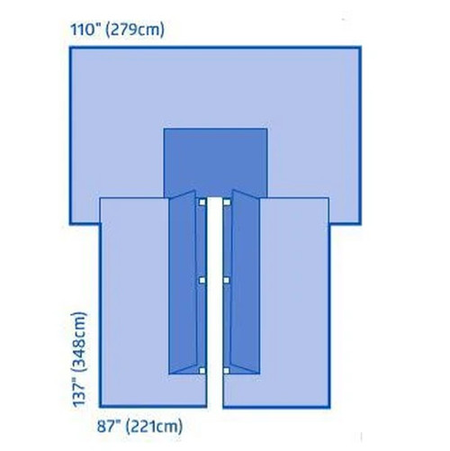 Medline - Dynjp4003 - Drape,Cardiovascular,Split,St - Case/8