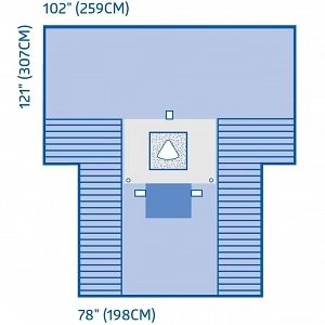 Medline - Dynjp6102 - Drape,C-Section,Fen,Pouch,Wire - Case/7