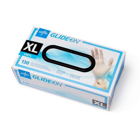 Medline - Glide514h - Glove,Exam,Vinyl,Glide On,Pf,Lf,Xl - Each