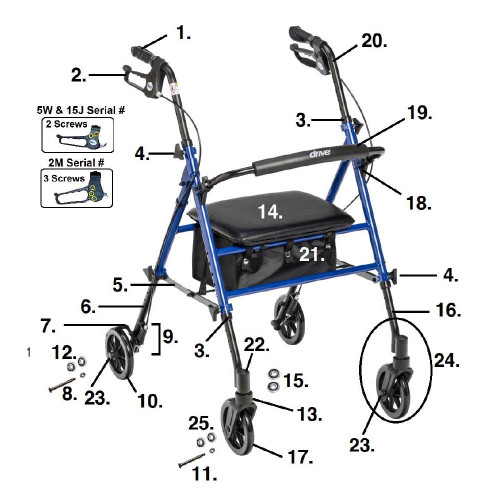 Drive Devilbiss Healthcare - Hh-Axlepin - Medical Hope Haven, Rearaxle - Each