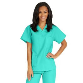 Medline - M610ntj3xl-Cm - Top,Scrub,Rev,2pkt,Jade,Med-Cc,3xl - Each