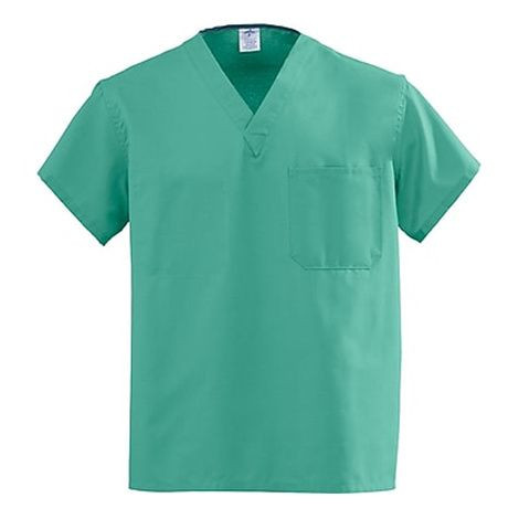 Medline - M610ntj5xl-Ca - Top,Scrub,Rev,2pkt,Jade,Ang-Cc,5xl - Each