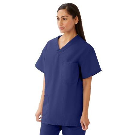 Medline - M630nnt3xl-Ca - Top,Scrub,Rev,4pkt,Navy,Ang-Cc,3xl - Each