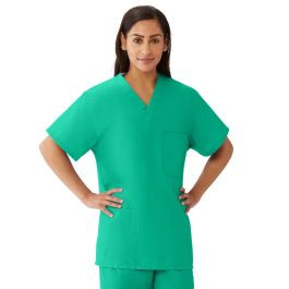 Medline - M630ntjs-Ca - Top,Scrub,Rev,4pkt,Jade,Ang-Cc,Sm - Each