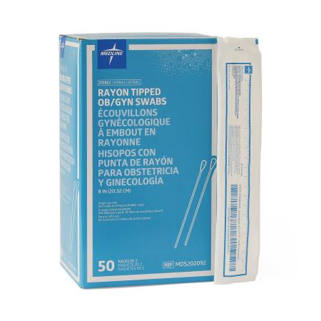 Medline - Mds202092 - Swab, Rayon Tip, Ob/Gyn, 8",Sterile - Each